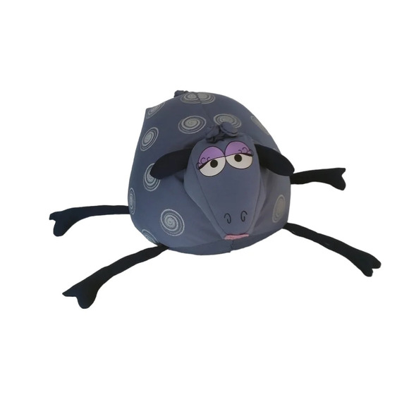 Bean Bag Sheep Stuffed Animal,  Blue - Picture 1 of 7